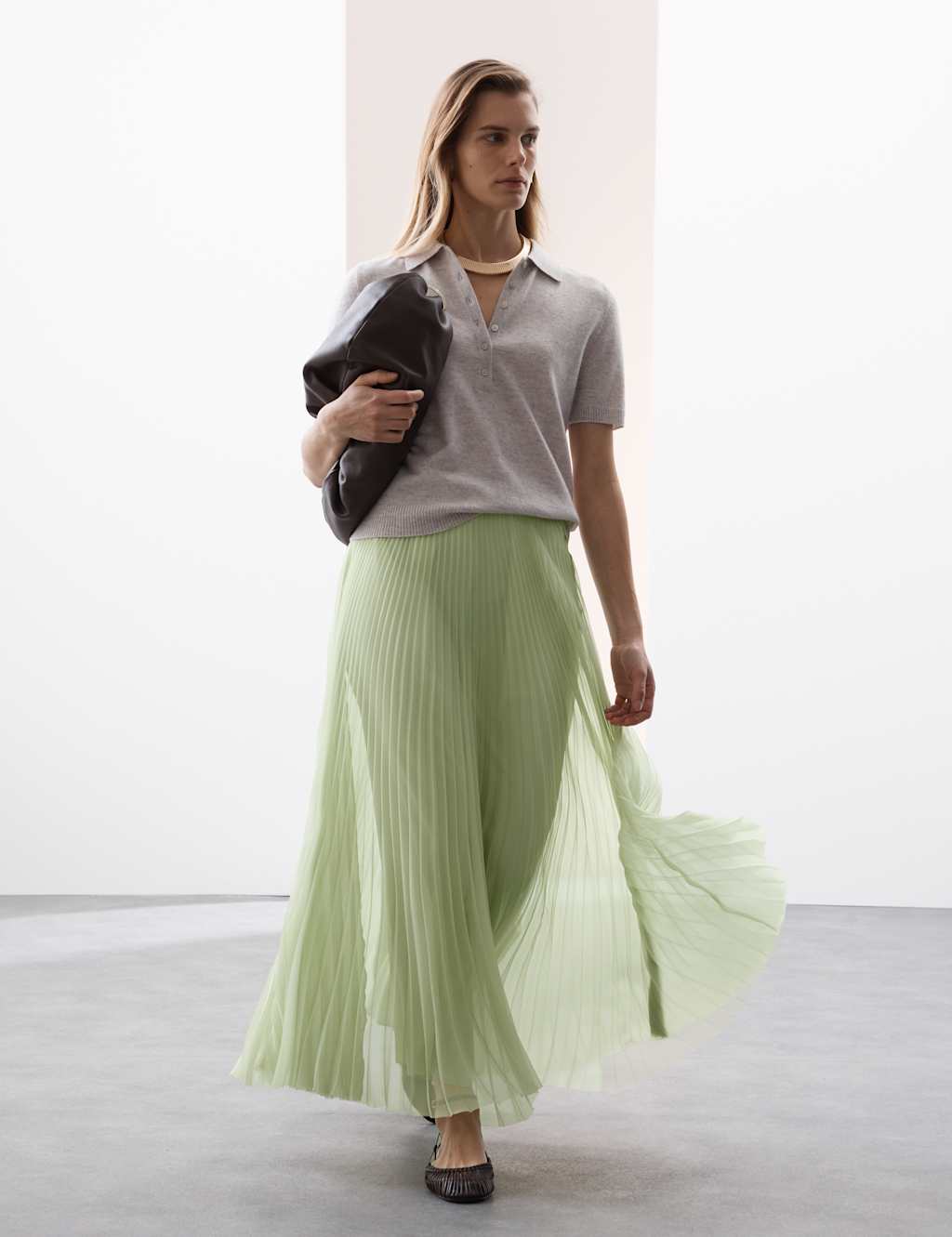 Pleated Maxi Skirt 6 of 7