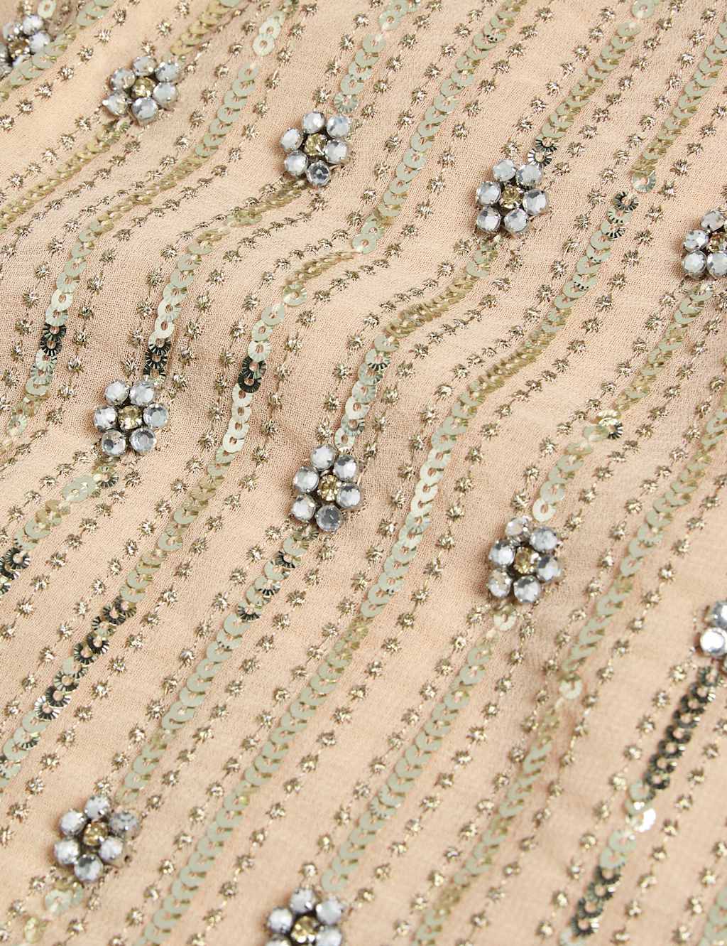 Floral Sequin Embellished Mini Slip Skirt 6 of 6