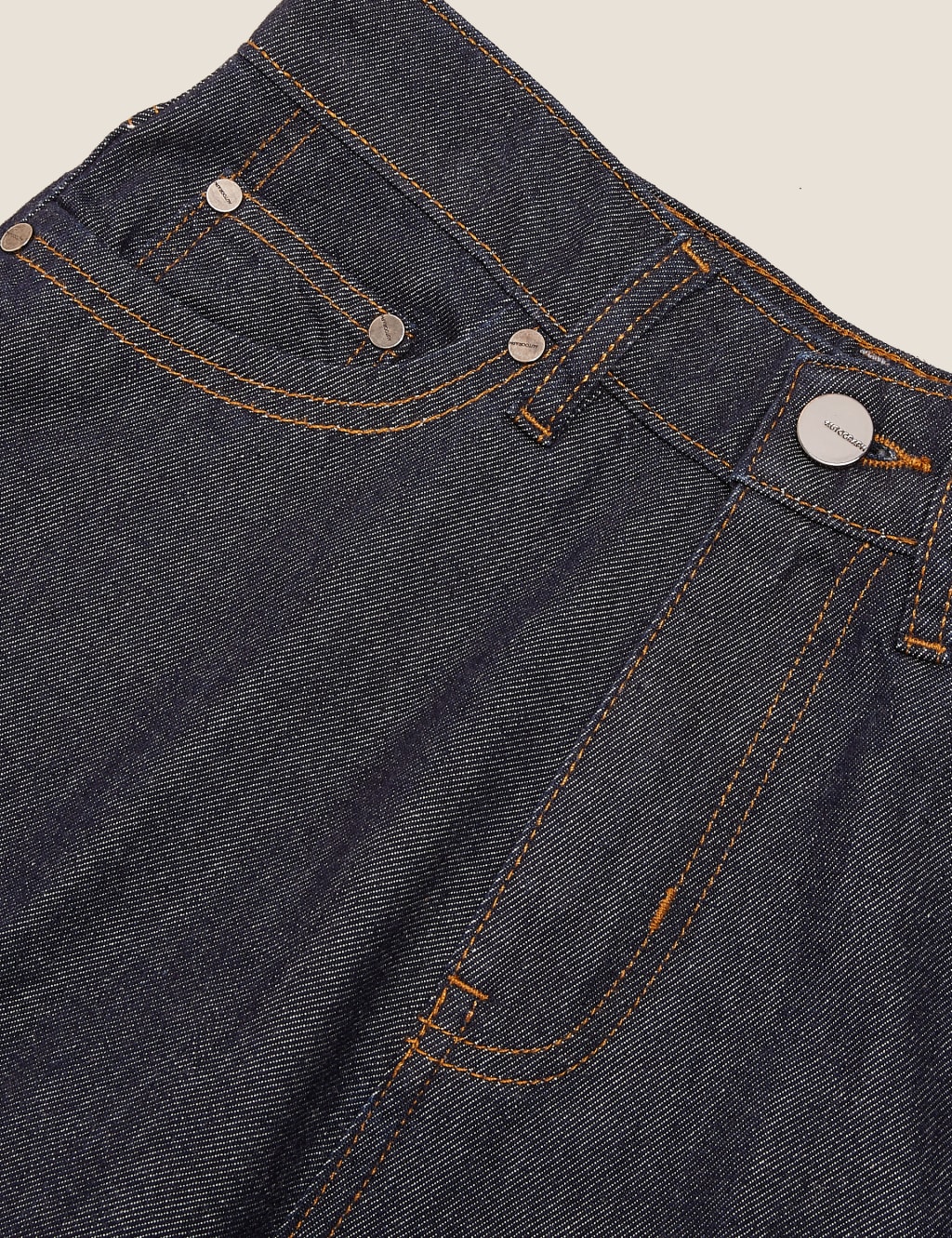 High Waisted Wide Leg Jeans with Silk 7 of 7