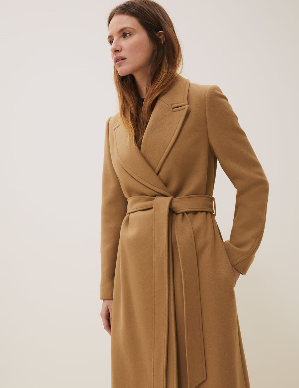 Wrap cashmere coat discount