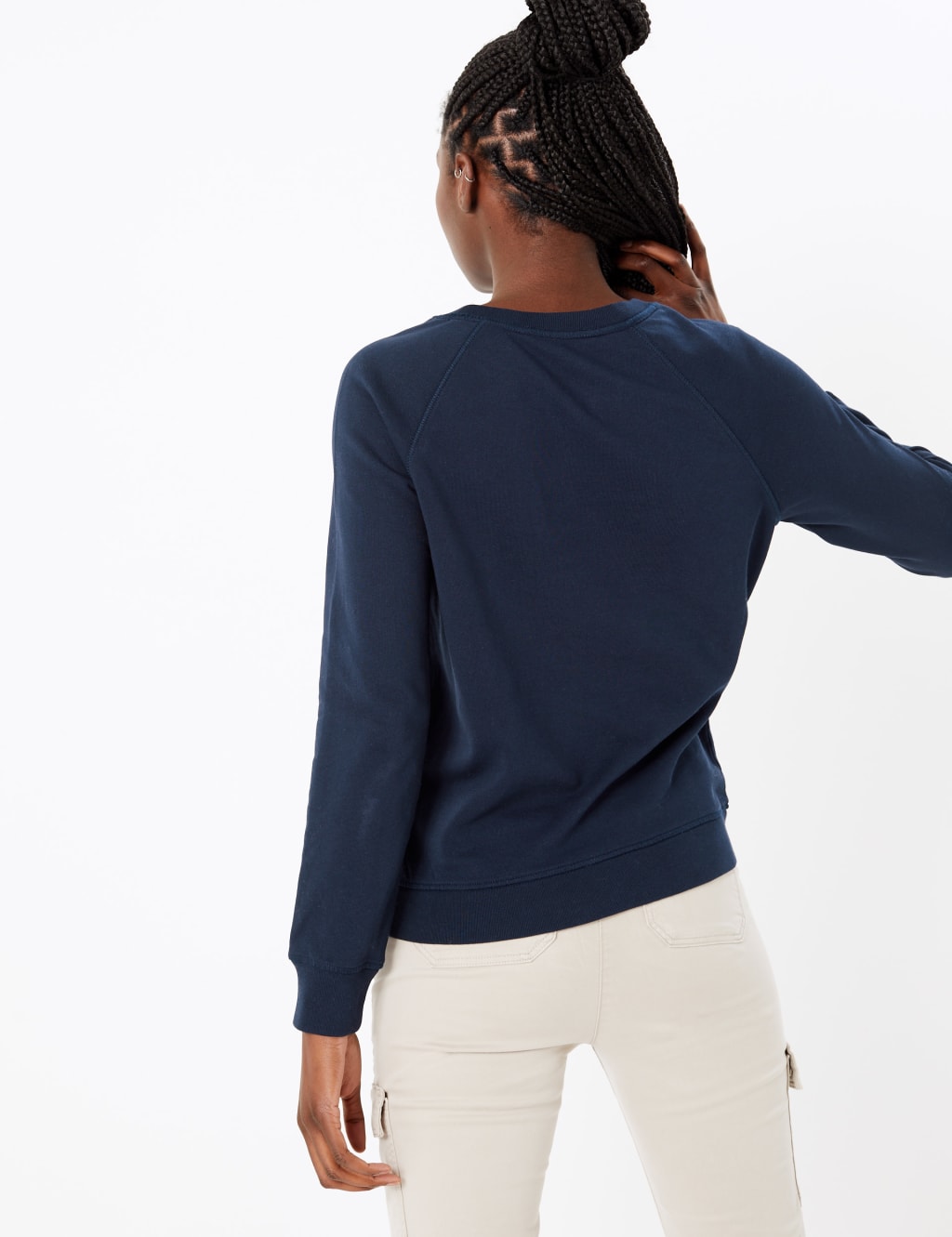 Pure Cotton Enjoy Slogan Sweatshirt 4 of 6