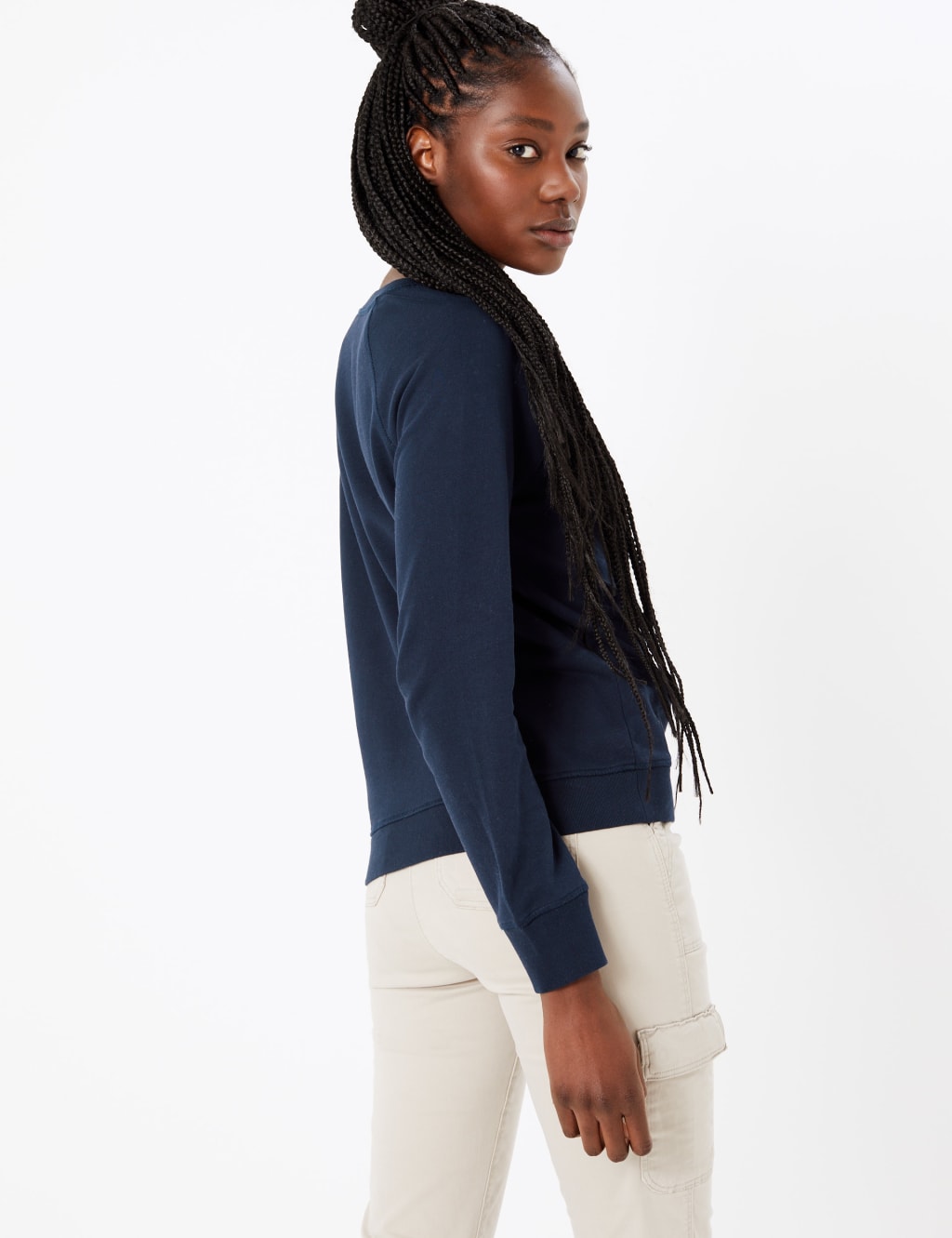 Pure Cotton Enjoy Slogan Sweatshirt 5 of 6