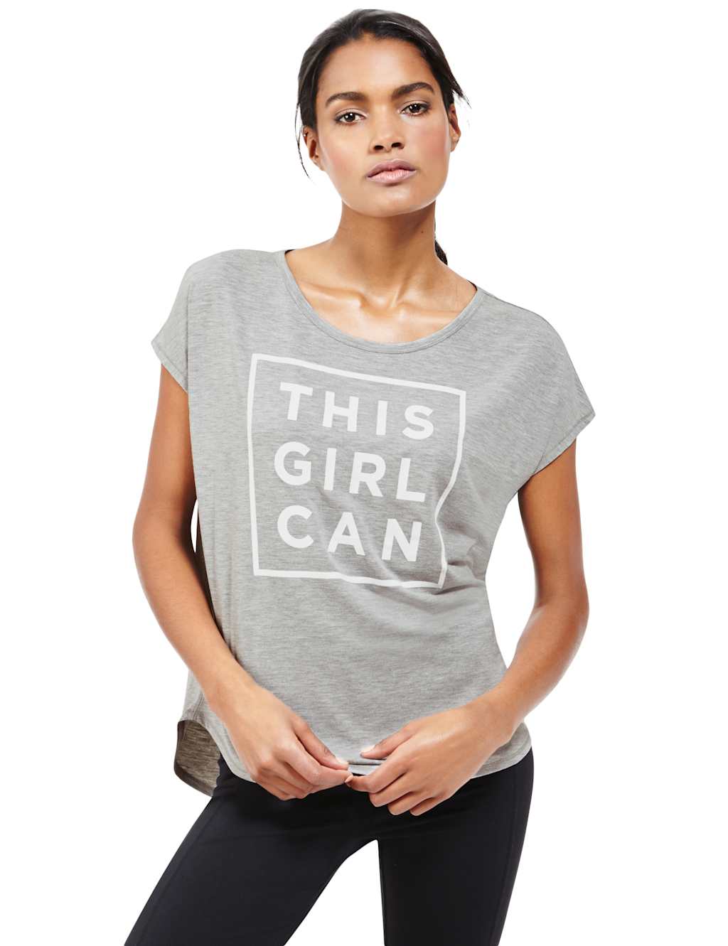 This Girl Can Slogan T-Shirt 1 of 3