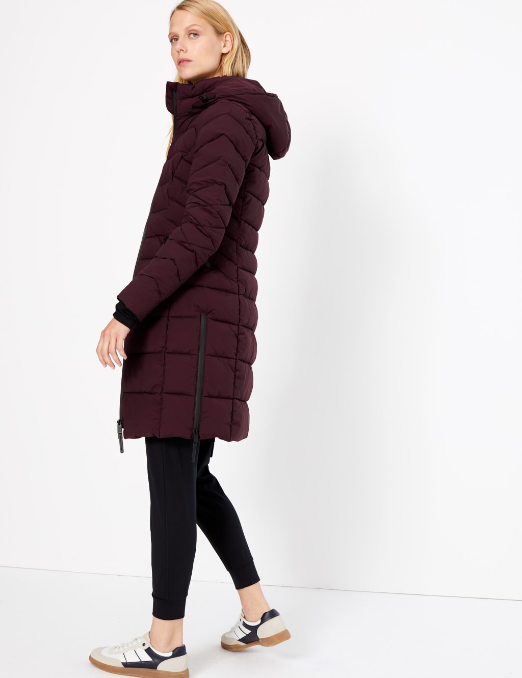 Comfort stretch padded coat on sale