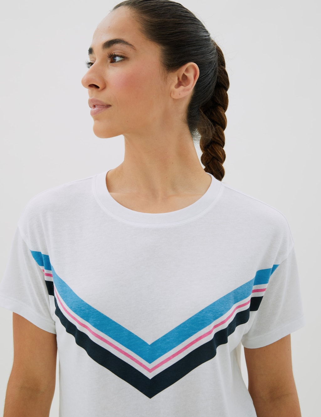 Chevron Crew Neck T-Shirt 1 of 7