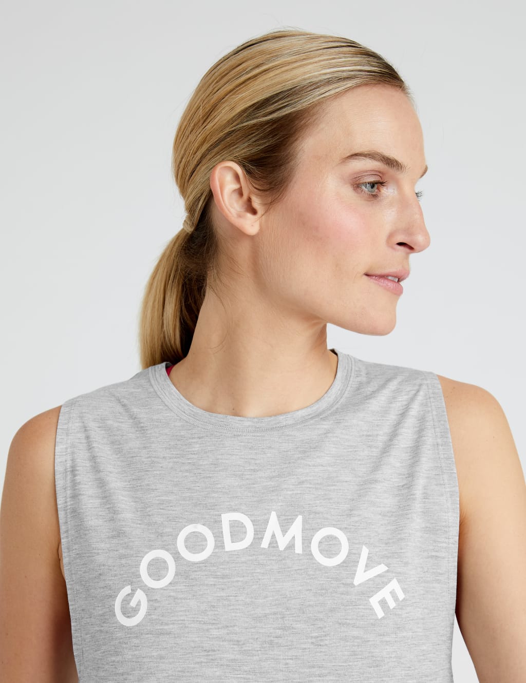 Slogan Twist Side Relaxed Vest Top 1 of 7