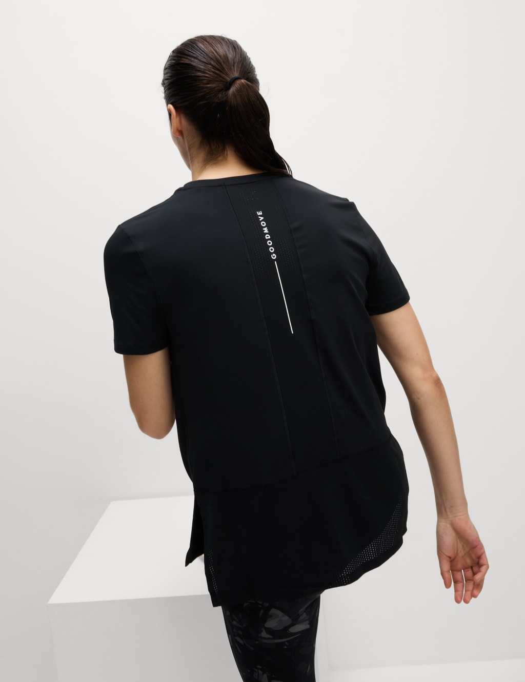 Scoop Neck Mesh Back T-Shirt 3 of 6