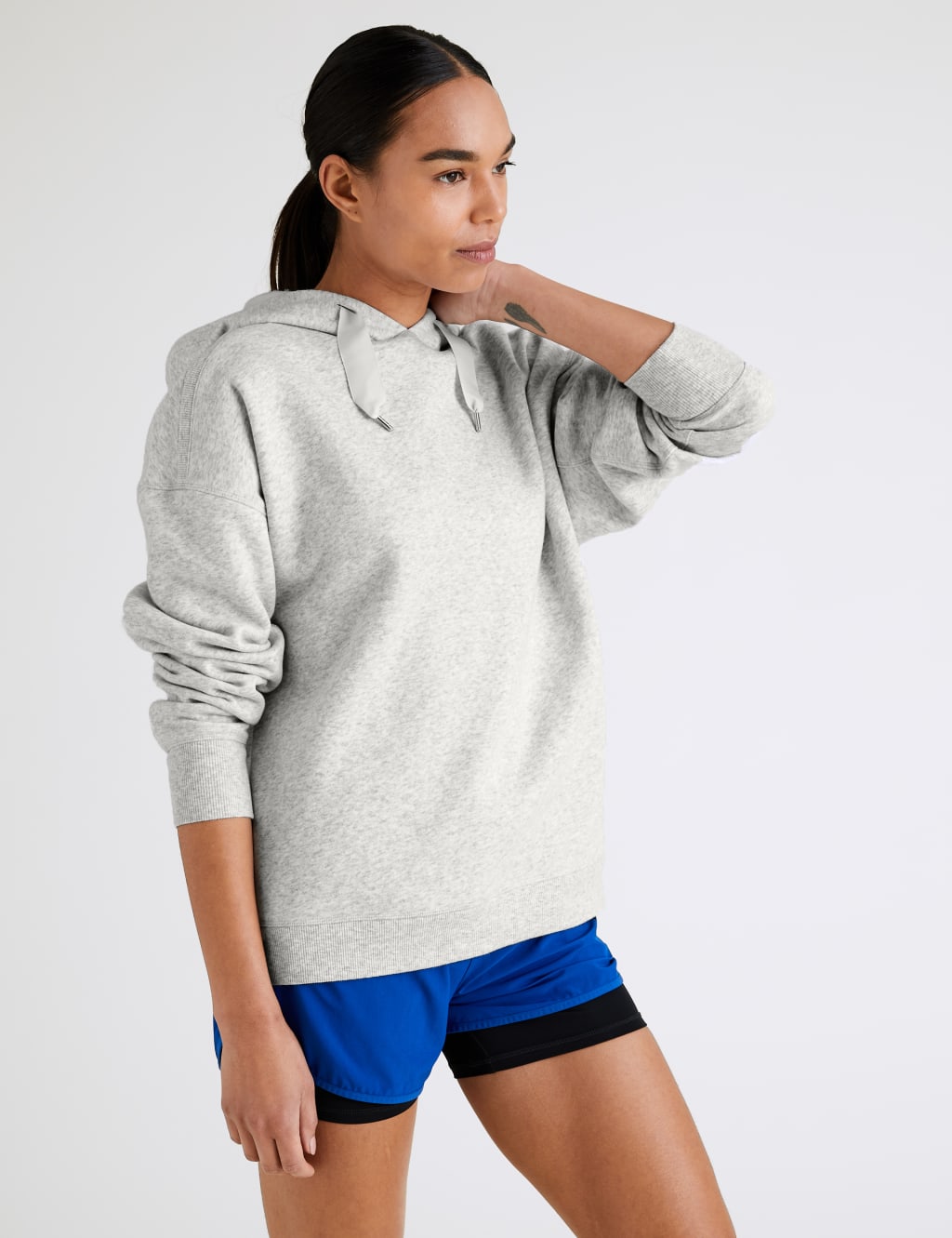 Cotton Rich Relaxed Boxy Hoodie 3 of 5