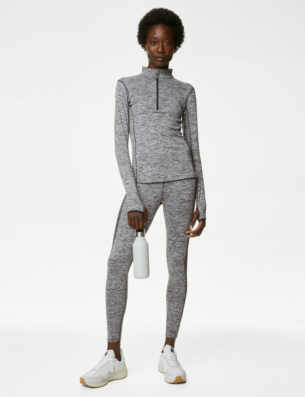 Funnel Neck Half Zip Running Top 4 of 7