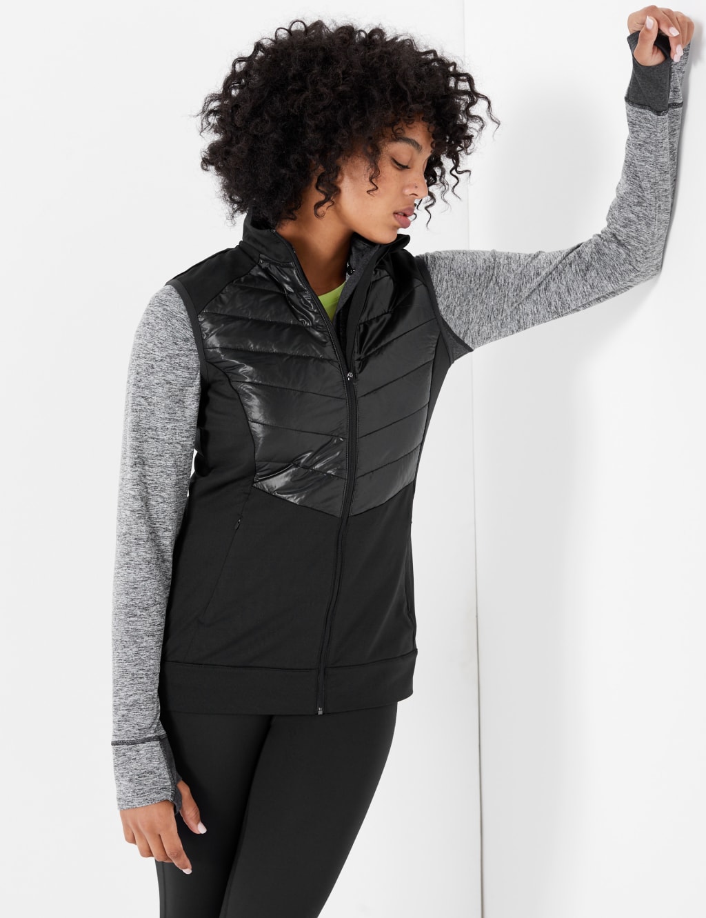 Lightweight running gilet top