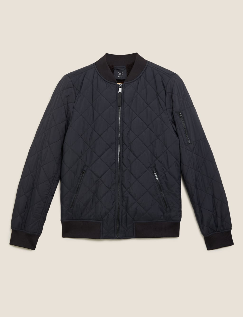 Quilted Borg Lined Bomber Jacket 2 of 6
