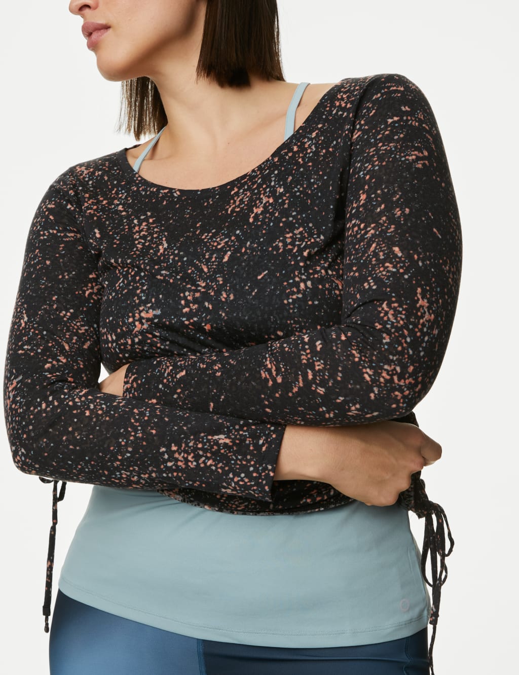 Scoop Neck Strappy Double Layer Top 7 of 10