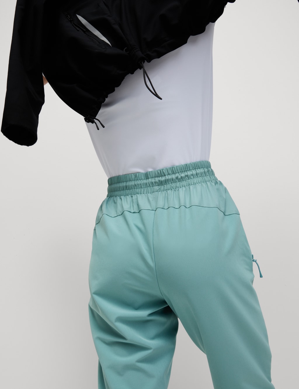 Panelled High Waisted Tapered Joggers Goodmove M S
