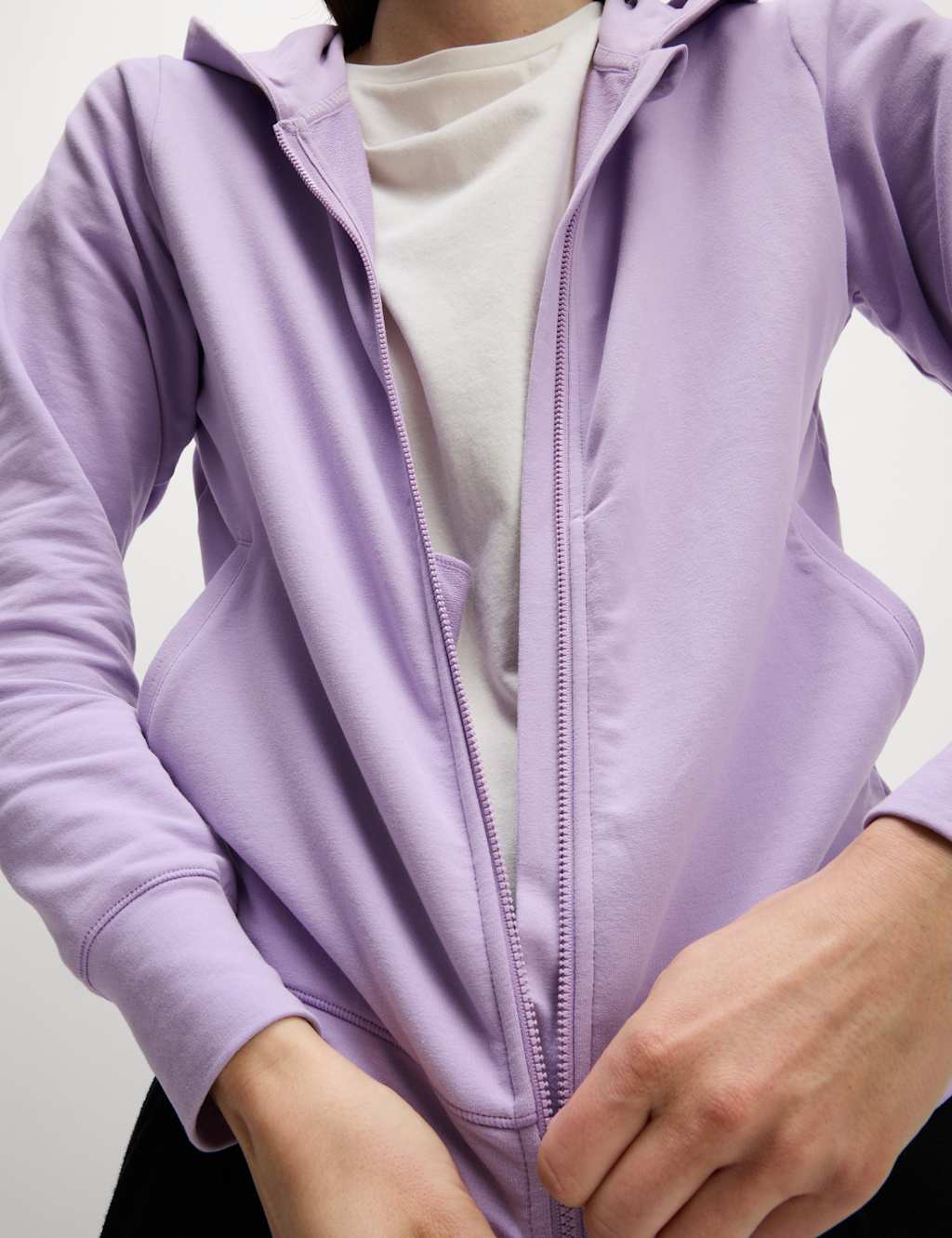 Cotton Rich Relaxed Zip Up Hoodie 3 of 8