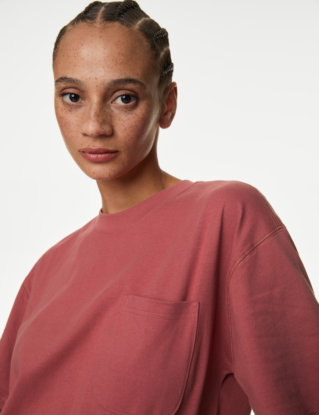 Pure Cotton Crew Neck Boxy T-Shirt 4 of 6