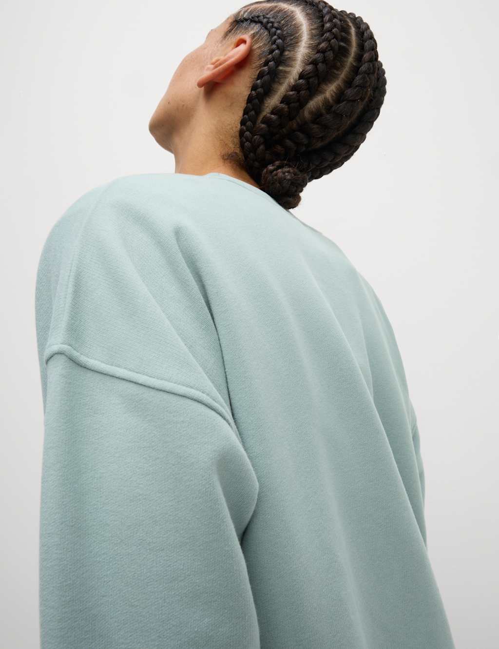 Cotton Rich Mesh Panel Relaxed Sweatshirt 7 of 8