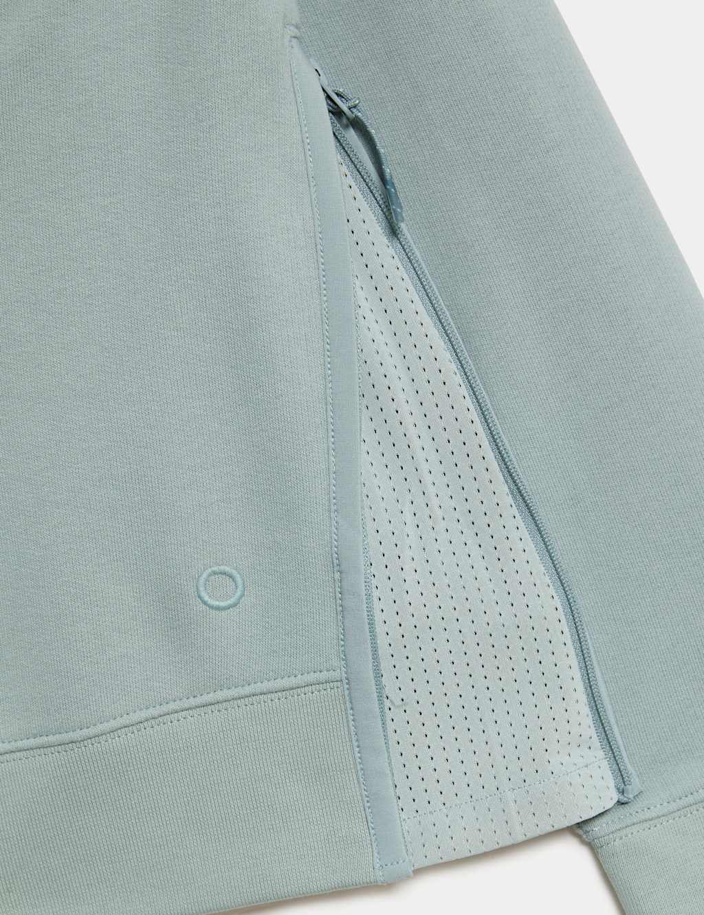 Cotton Rich Mesh Panel Relaxed Sweatshirt 8 of 8