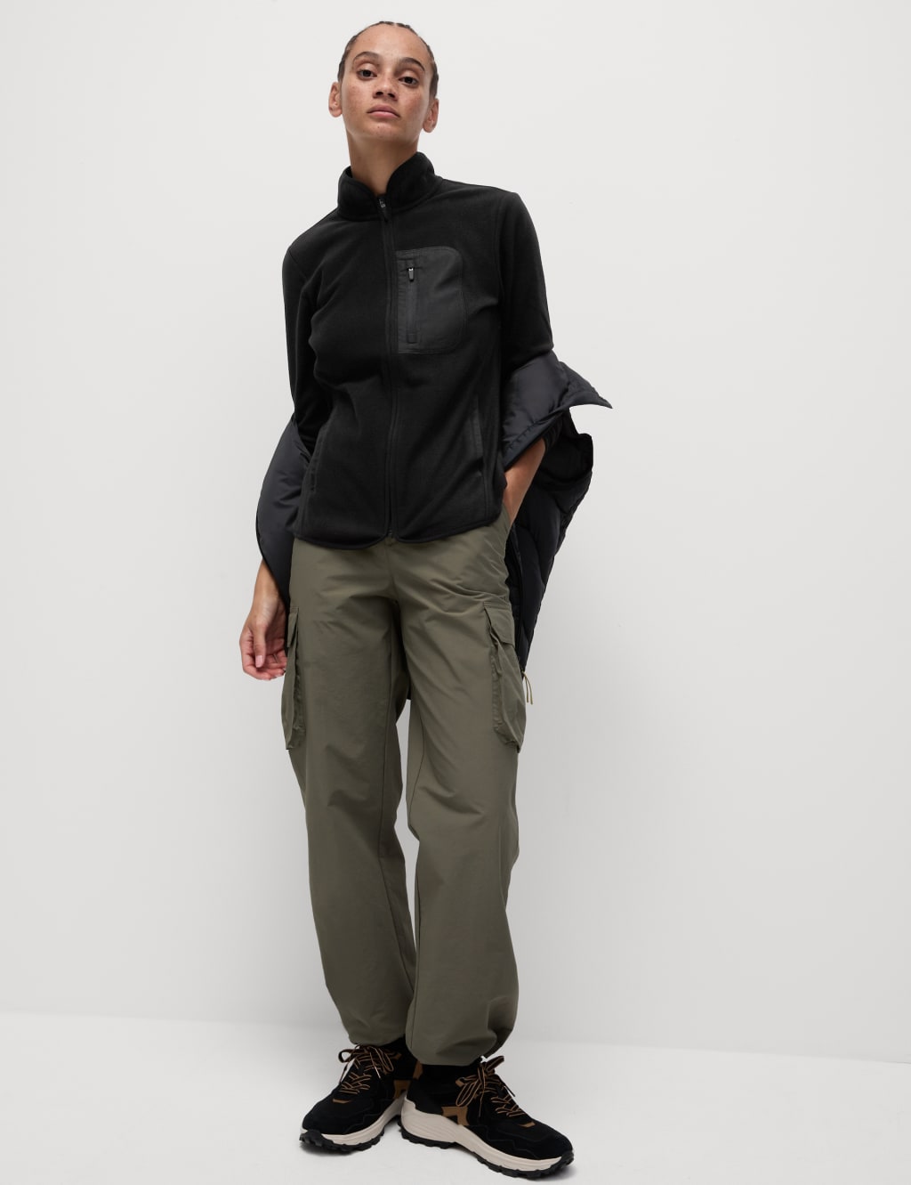 Marks and spencer funnel neck fleece 2025