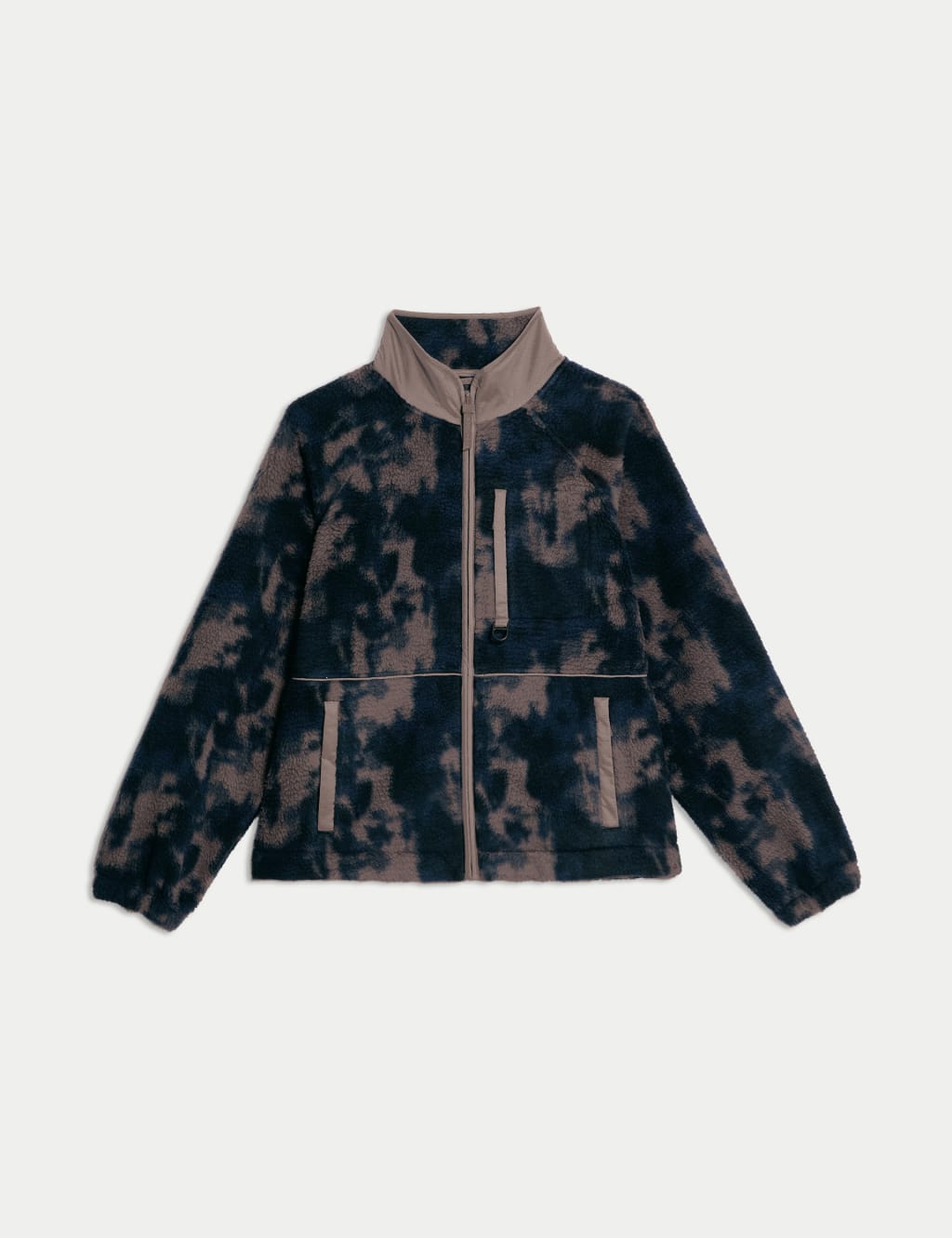Borg zip up on sale