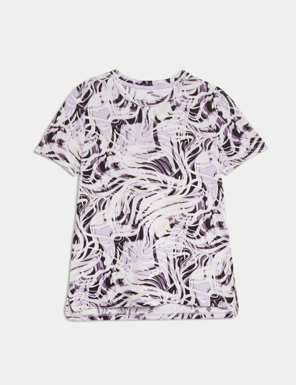 Printed Scoop Neck Fitted T-Shirt 2 of 5