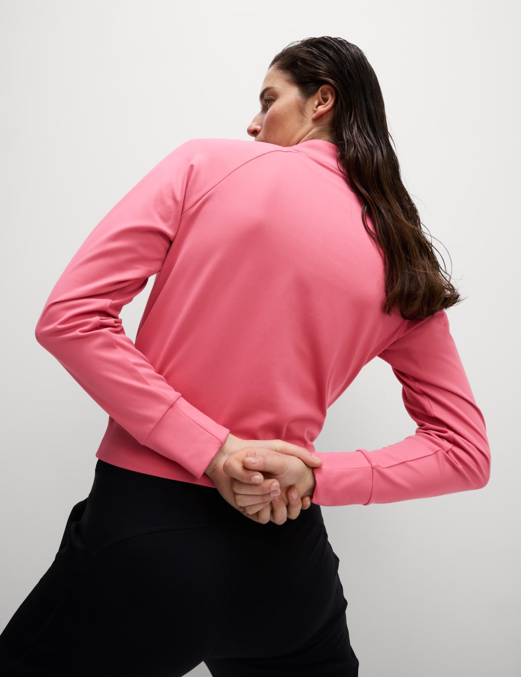 Funnel Neck Half Zip Yoga Top 4 of 5
