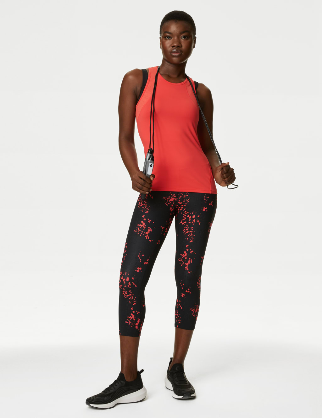 High waisted cropped gym leggings deals