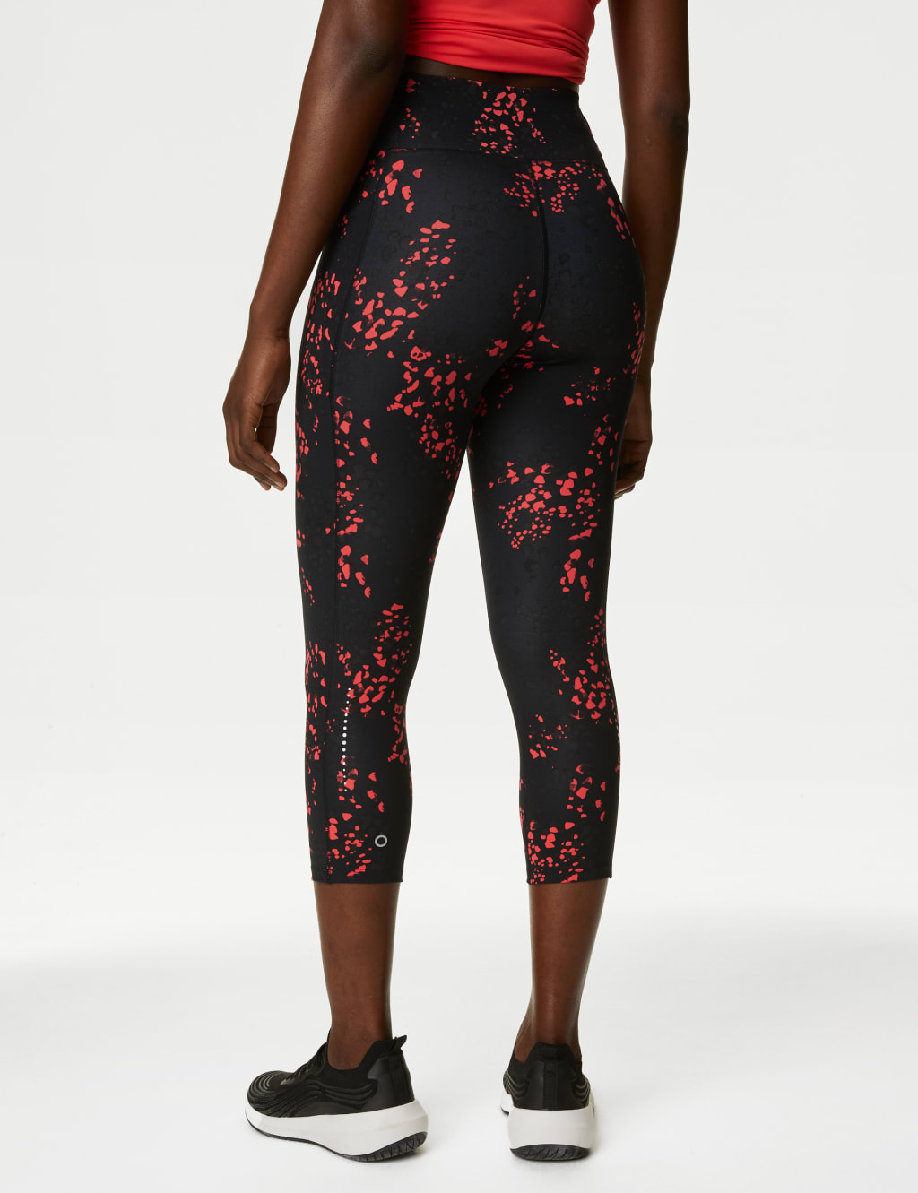 Go Train High Waisted Cropped Gym Leggings Goodmove M S