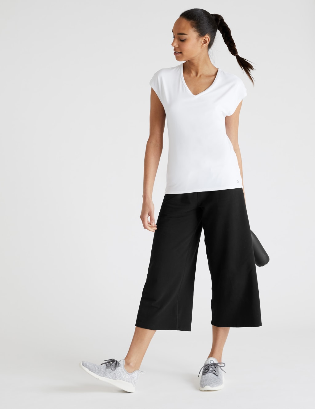 Cotton High Waisted Culottes 1 of 7
