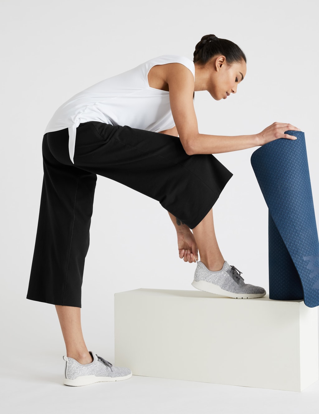 Cotton High Waisted Culottes 6 of 7