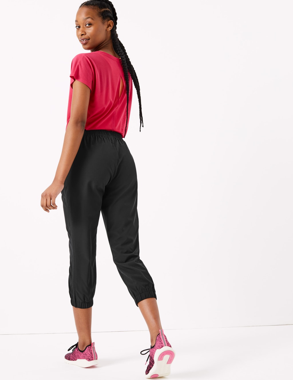 Woven Cropped Joggers 4 of 5