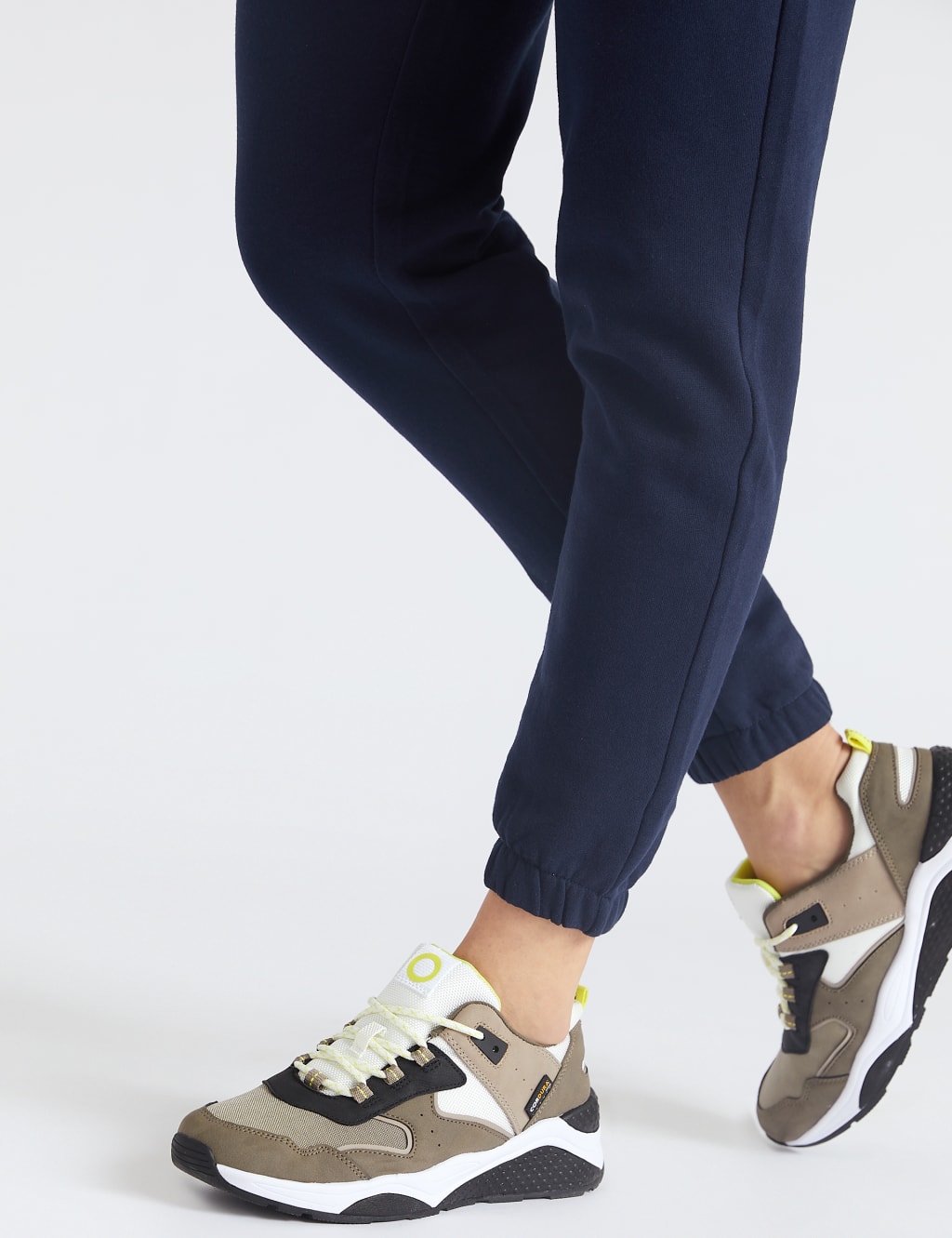 Cotton Brushed Tapered Ankle Grazer Joggers 5 of 5