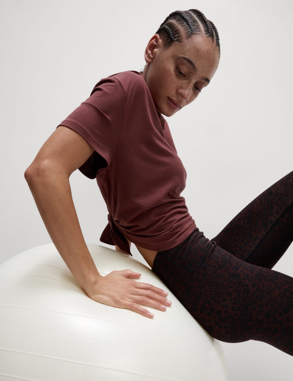 Modal Blend Lightweight Tie Back T-Shirt 3 of 6