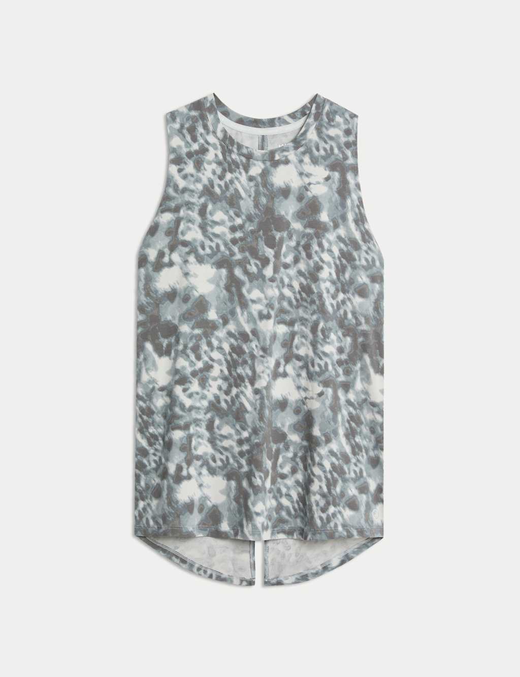 Modal Blend Printed Tie Back Relaxed Vest Top 2 of 6