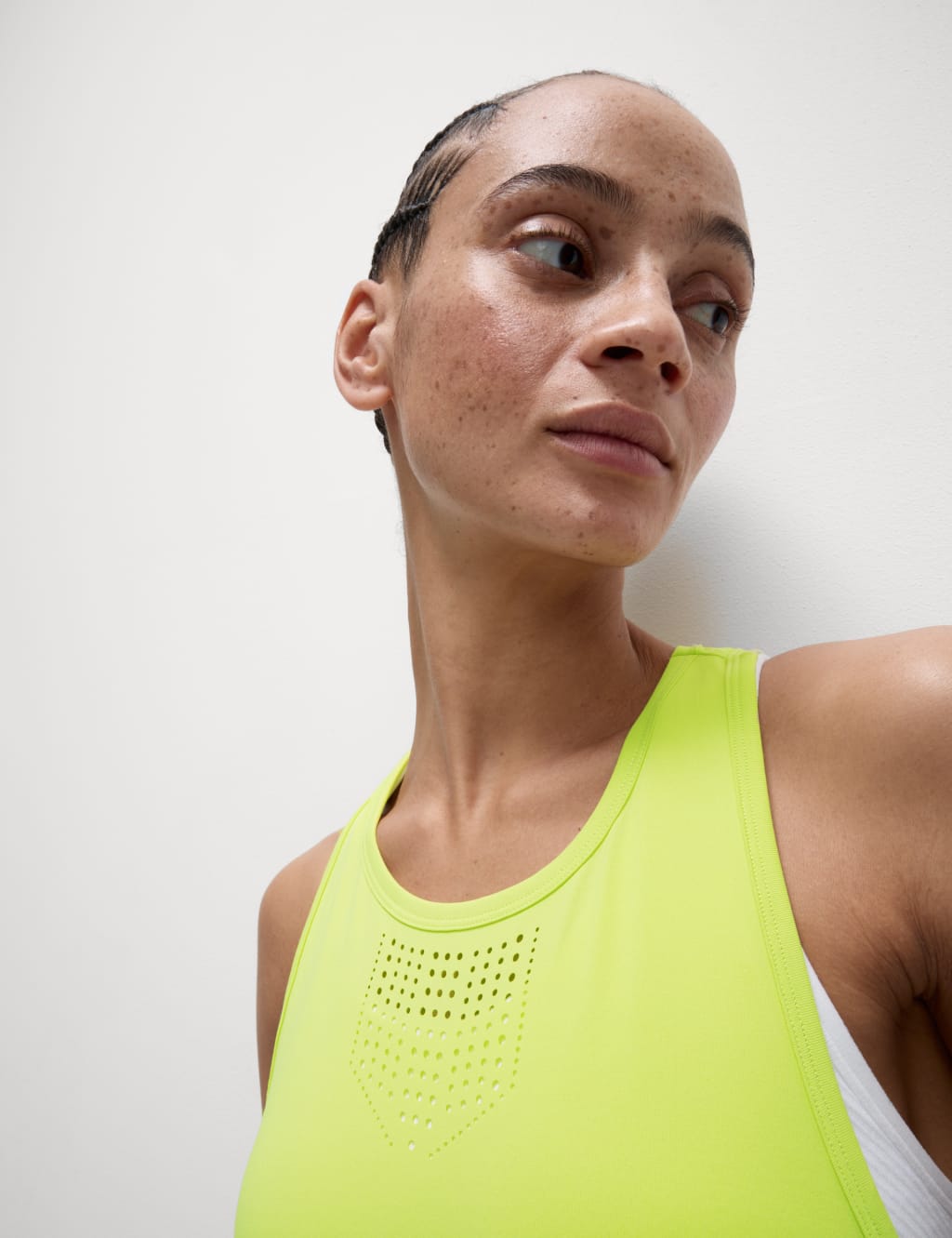 Racerback Laser Cut Fitted Vest Top 3 of 4