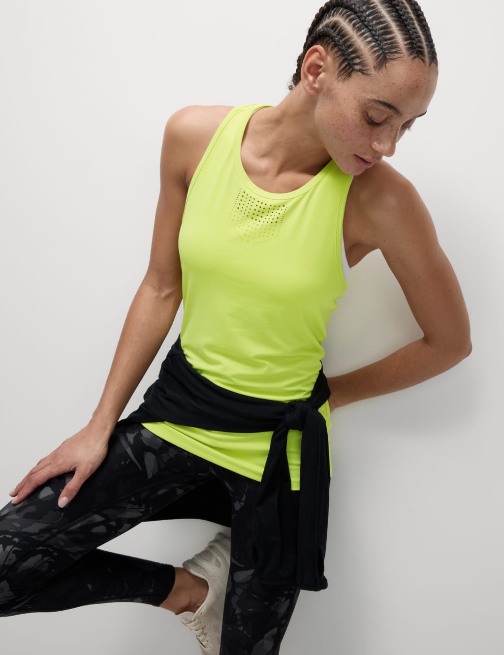 Racerback Laser Cut Fitted Vest Top 4 of 4