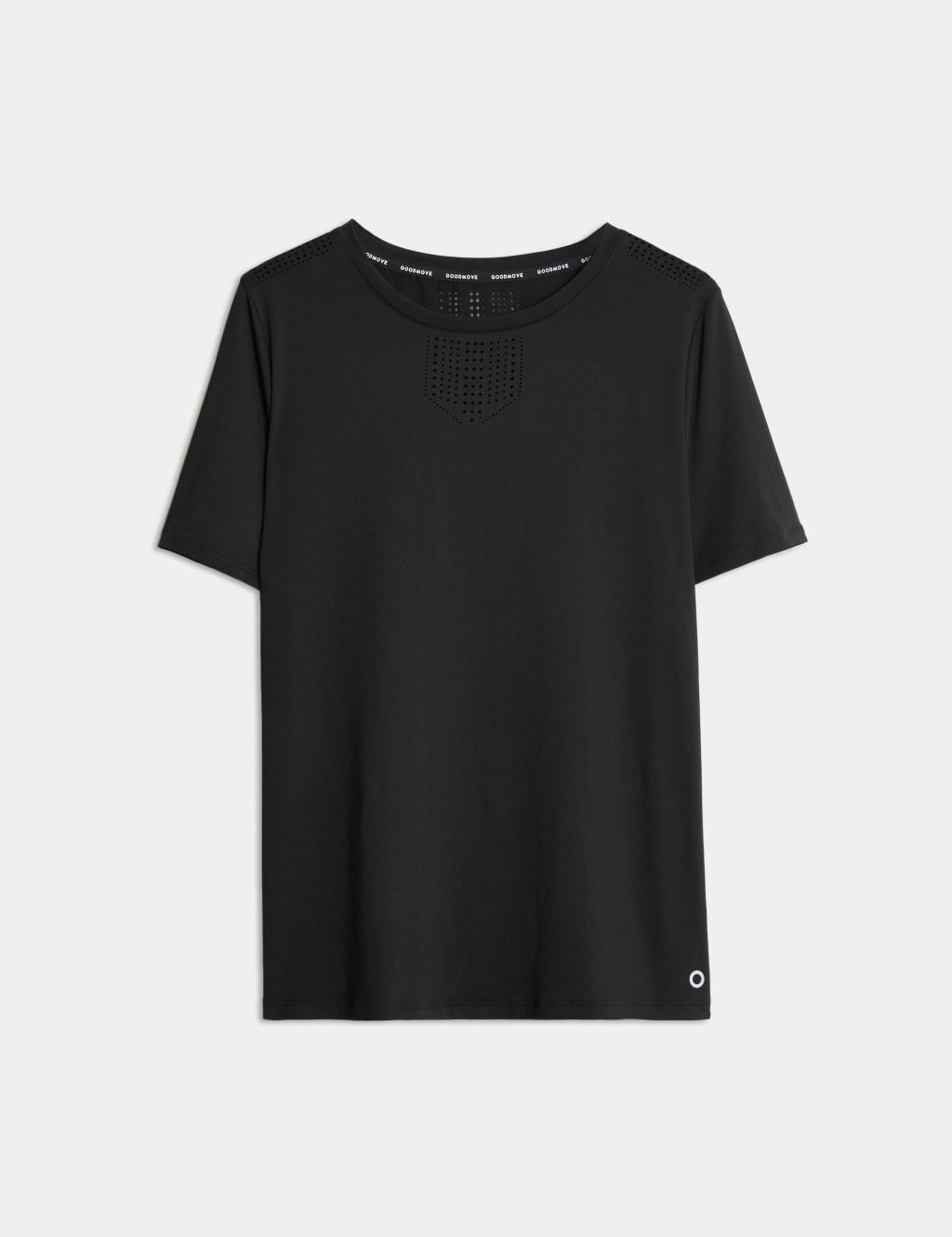 Crew Neck Laser Cut Relaxed T-Shirt 2 of 7