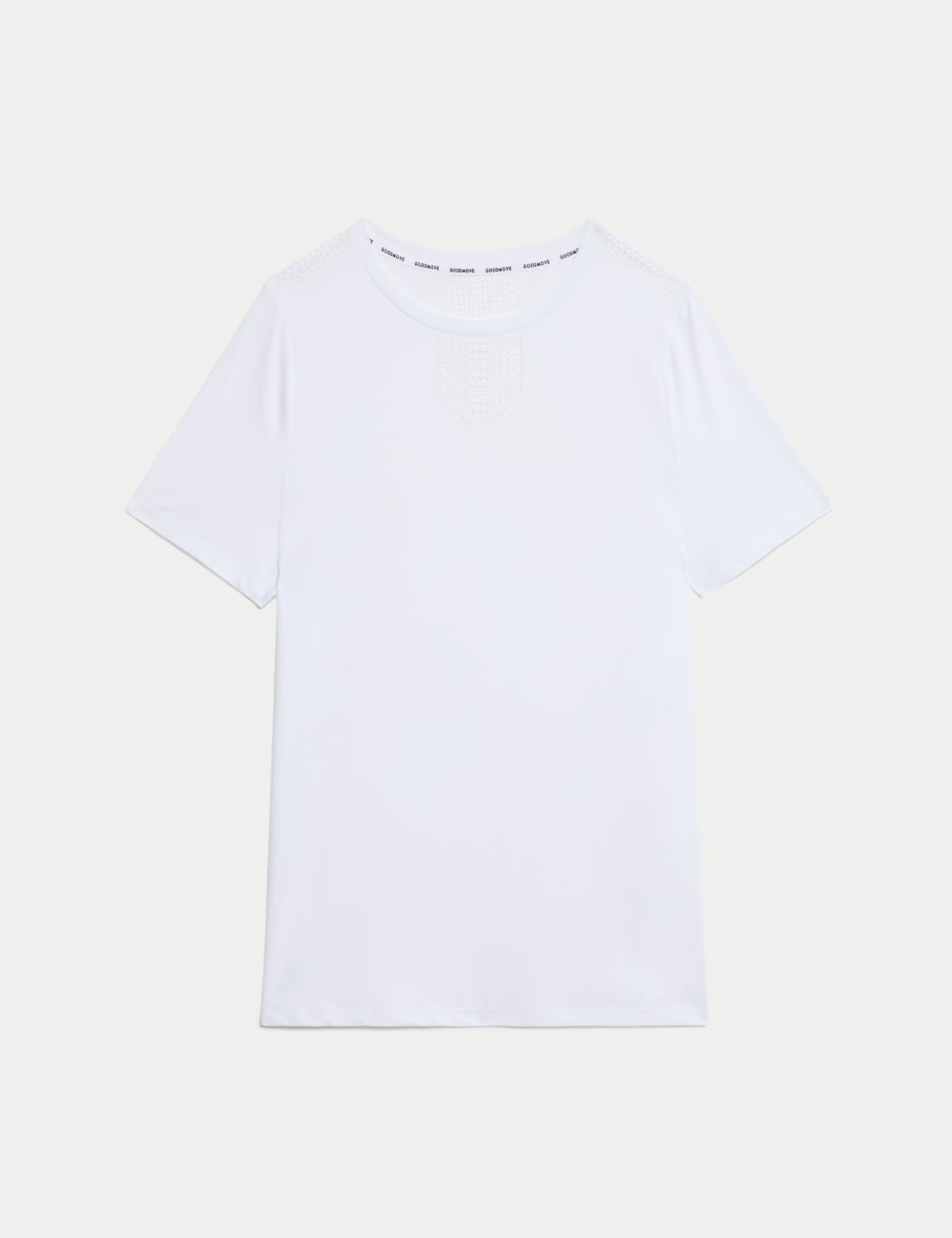 Crew Neck Laser Cut Relaxed T-Shirt 2 of 5