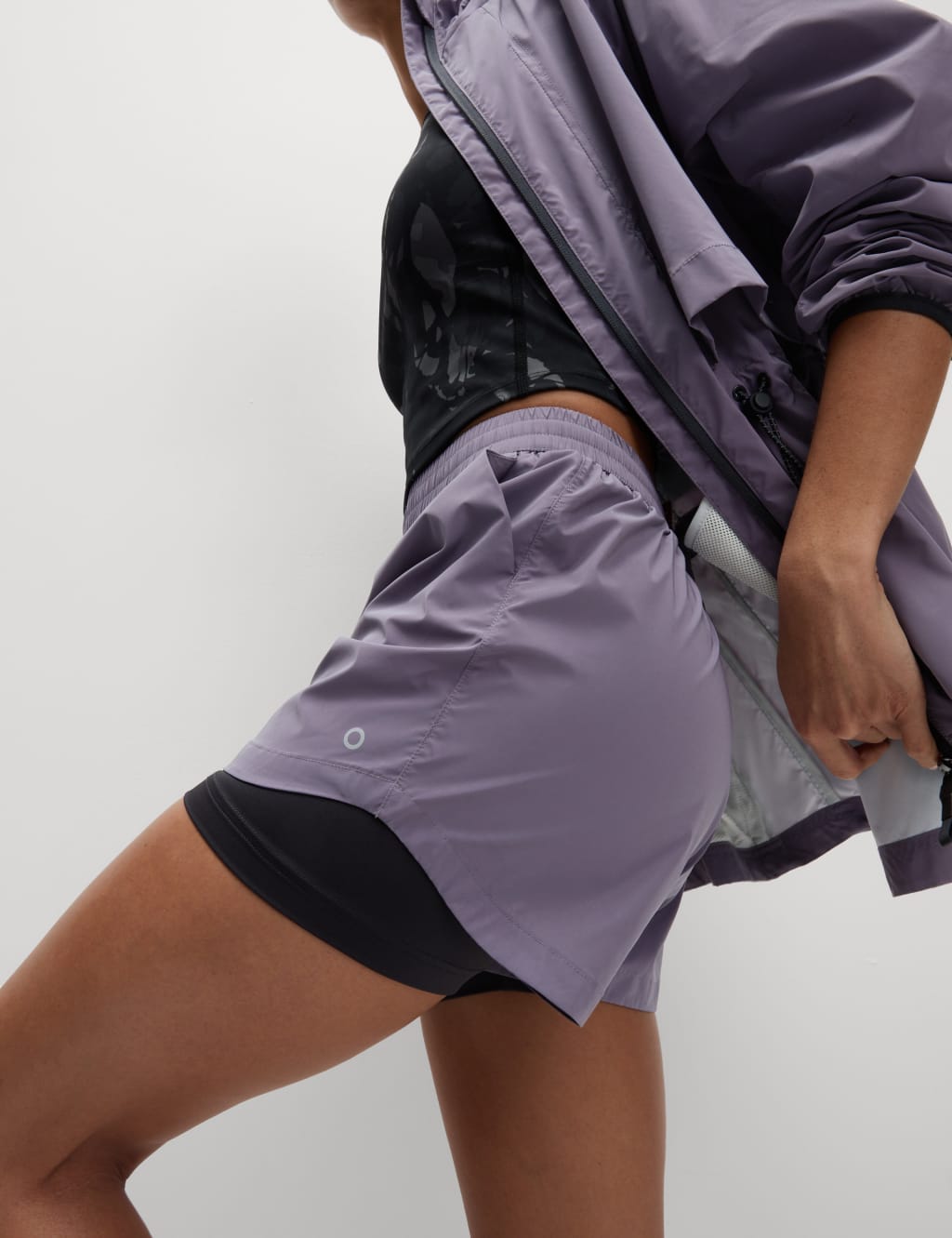 360° Reflective Layered Running Shorts 3 of 7
