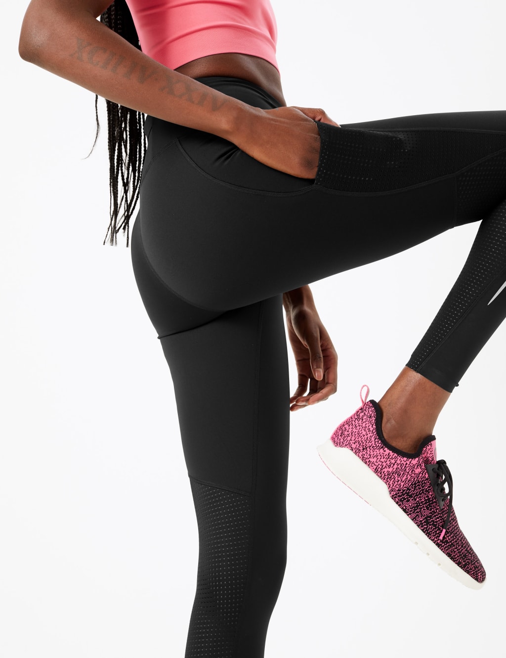 Go Train Mesh Pannelled Gym Leggings 6 of 8