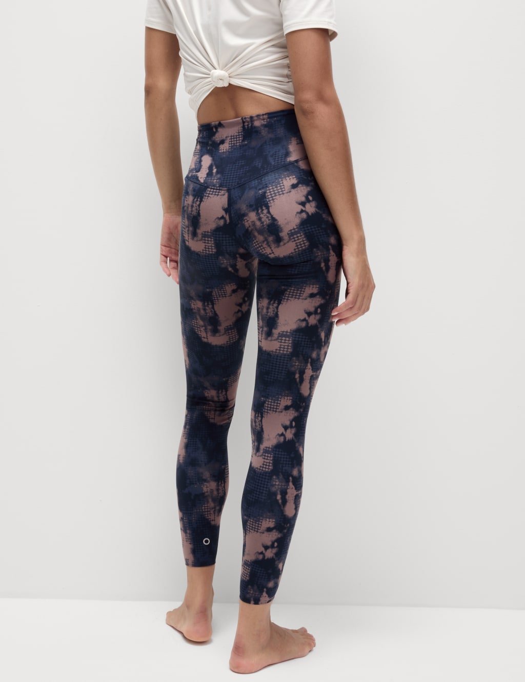 Go Balance Printed Wrap Waist Yoga Leggings