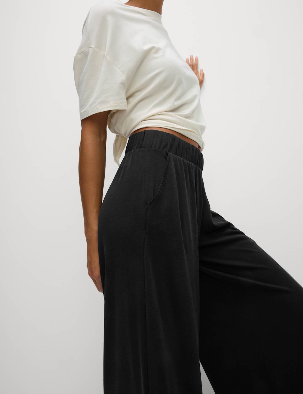 Modal Rich Ribbed Relaxed Culottes 4 of 6