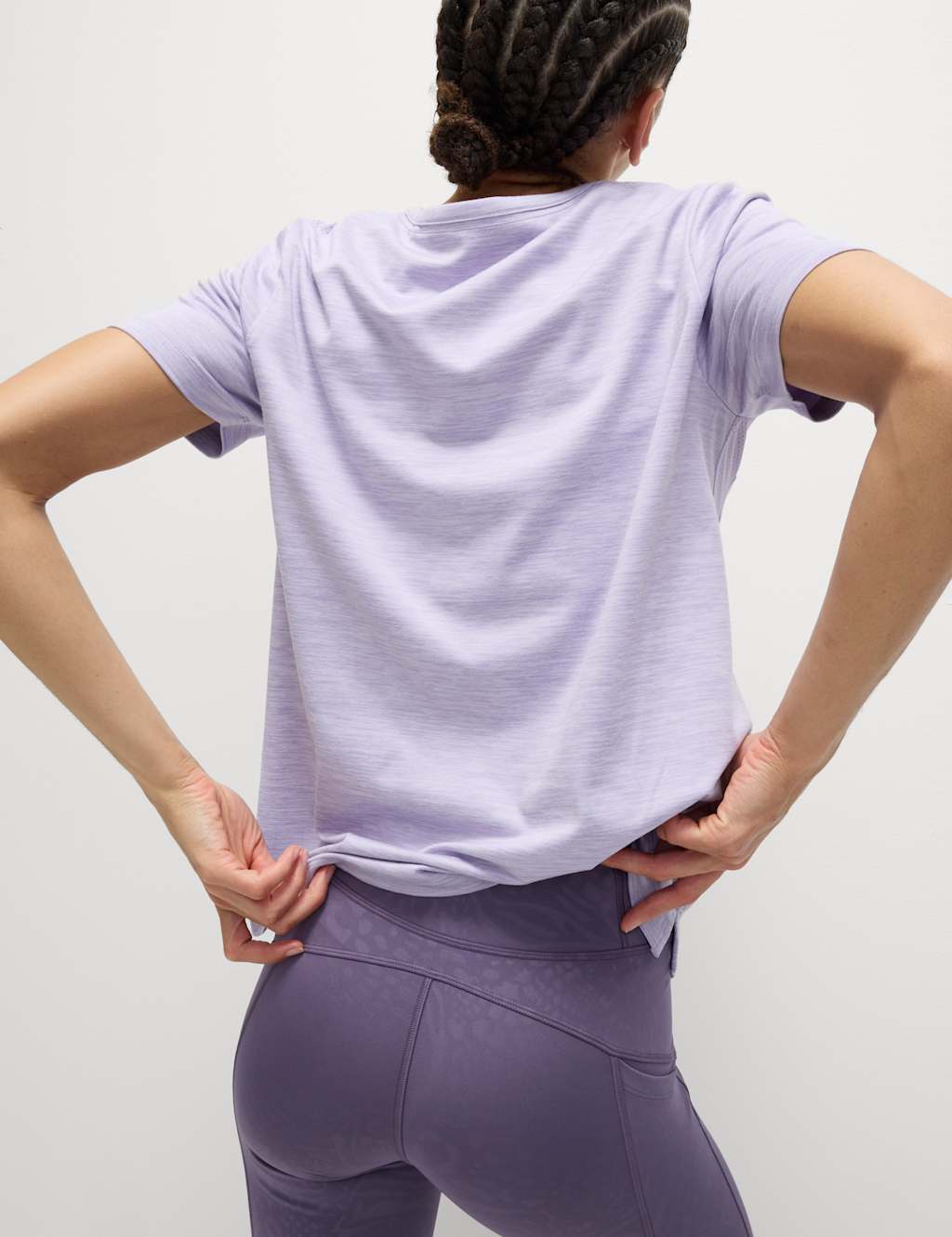 Round Neck Mesh Panel Relaxed T-Shirt 3 of 6