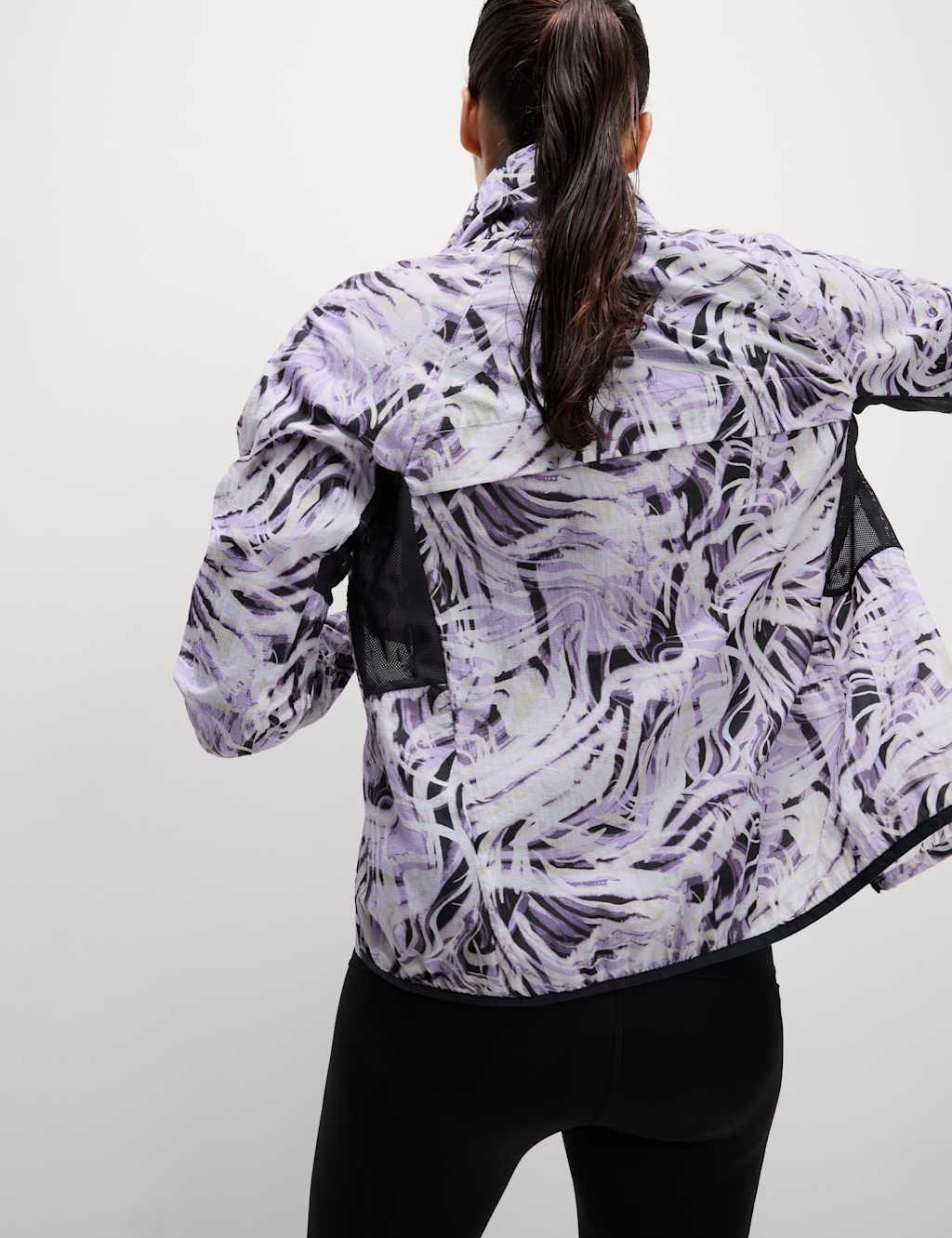 Woven Stormwear™ Printed Funnel Neck Running Jacket 4 of 7