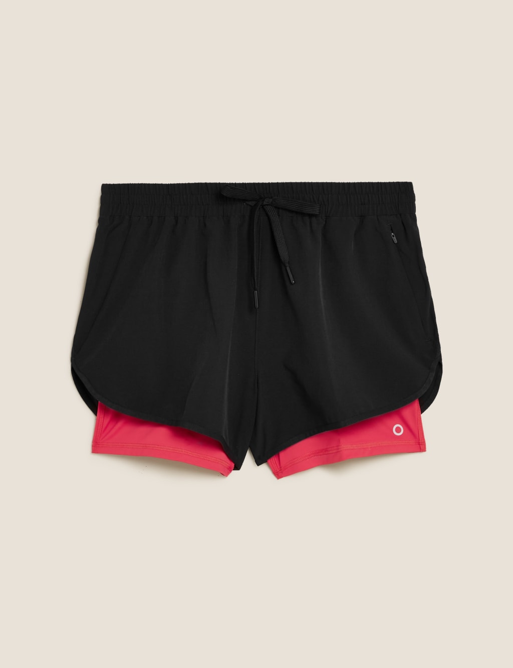 Woven Layered High Waisted Running Shorts 2 of 7