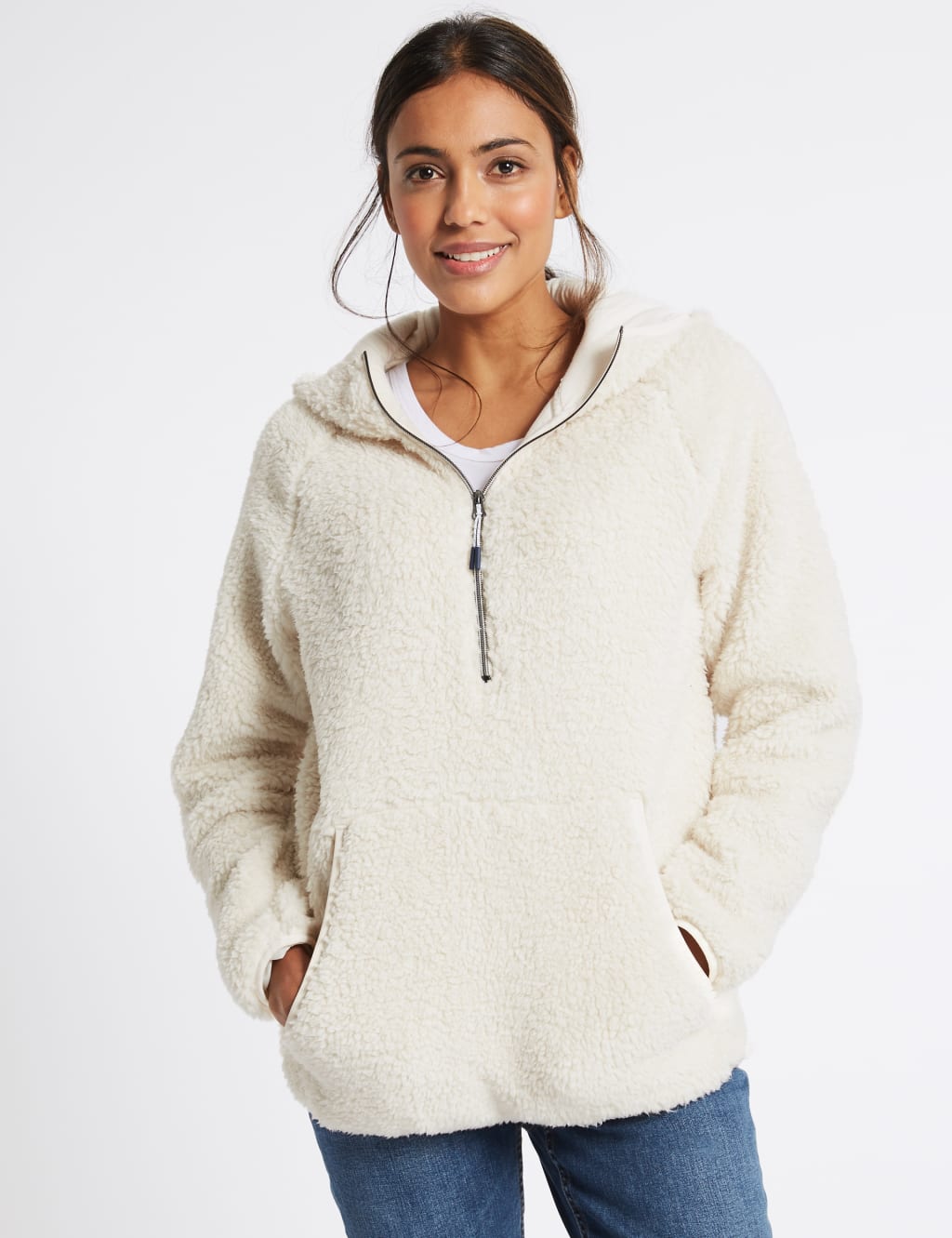 Borg Fleece Jumper M S Collection M S
