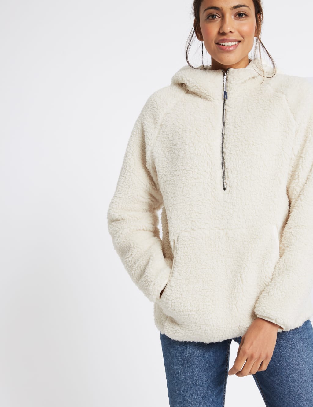 Womens borg jumper hot sale