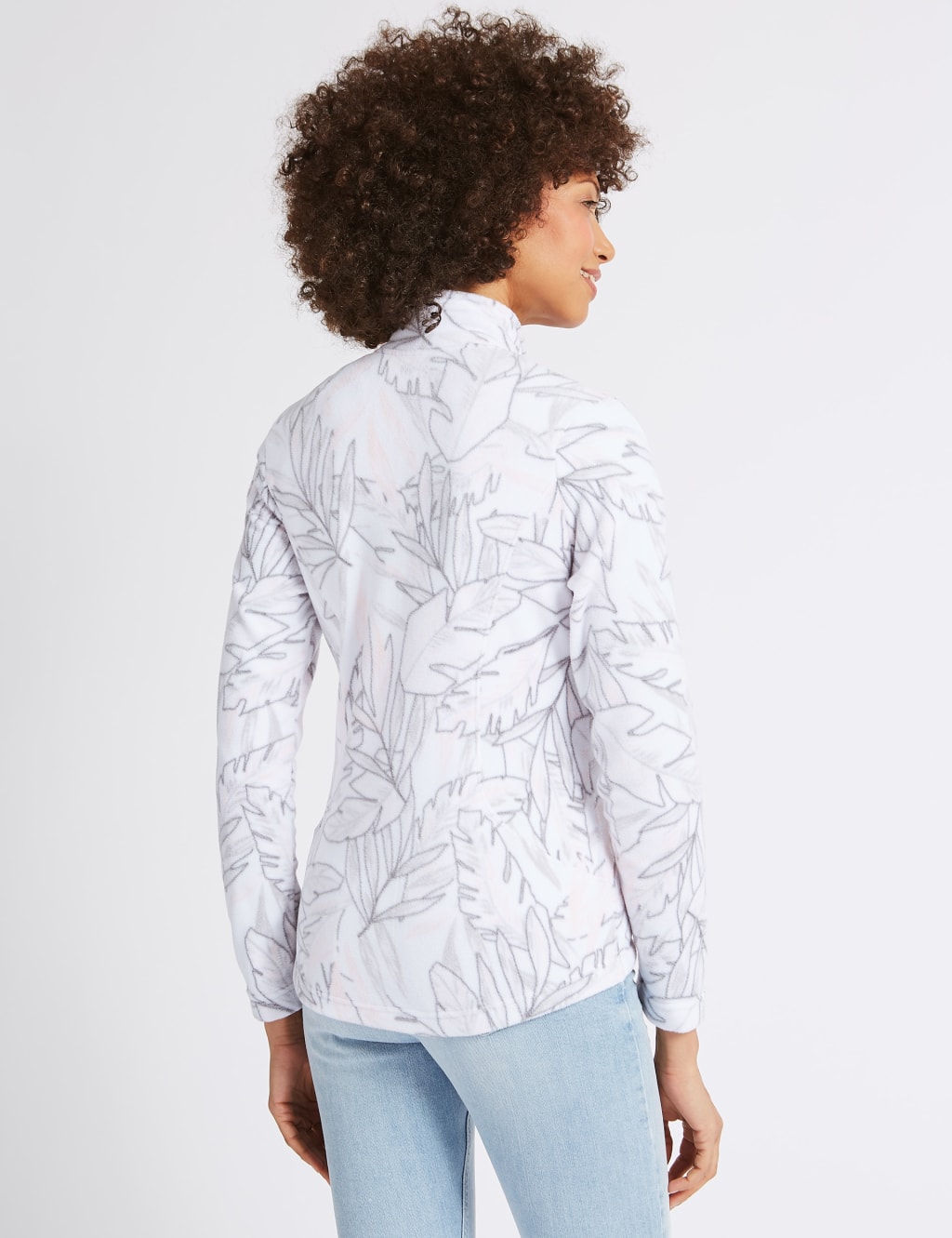 Printed Fleece Jacket 4 of 5