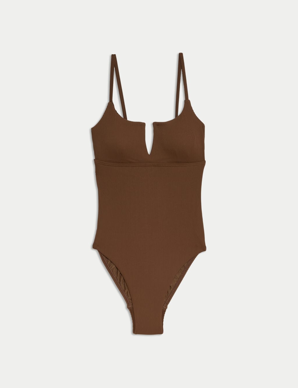 360 Tummy Control Ribbed V-Front Swimsuit 2 of 6