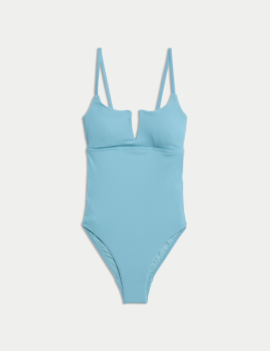 360 Tummy Control Ribbed V-Front Swimsuit 2 of 5