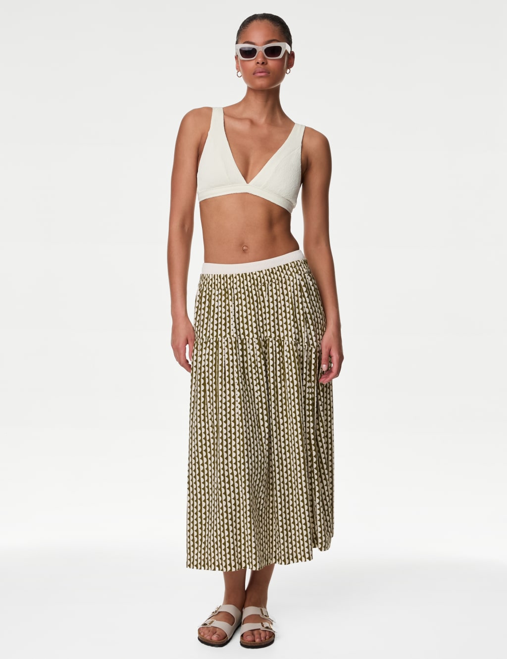 Textured Padded Plunge V-Neck Bikini Top 3 of 5